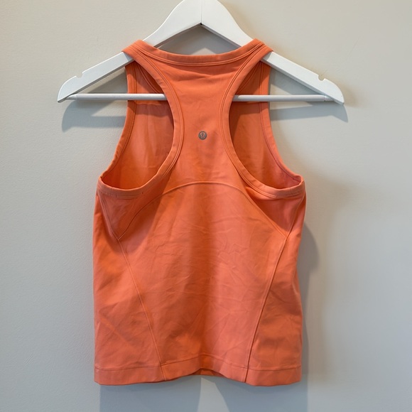 Lululemon Align Waist Length Racerback Tank Top Raspberry Cream Nulu Size 6 Smal - Picture 4 of 8